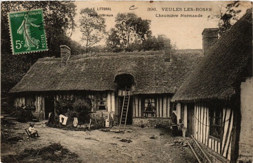 Cpa veules les roses - veules,