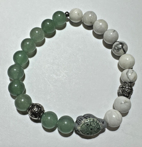 Sculpté vert jade blanc - jade, gris