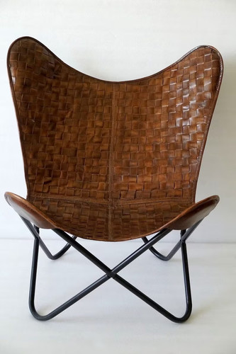 Fauteuil papillon carreaux - papillon,