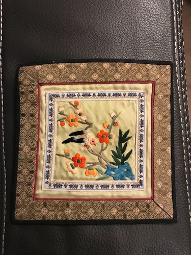 Napperon broderie soie chine - broderie,