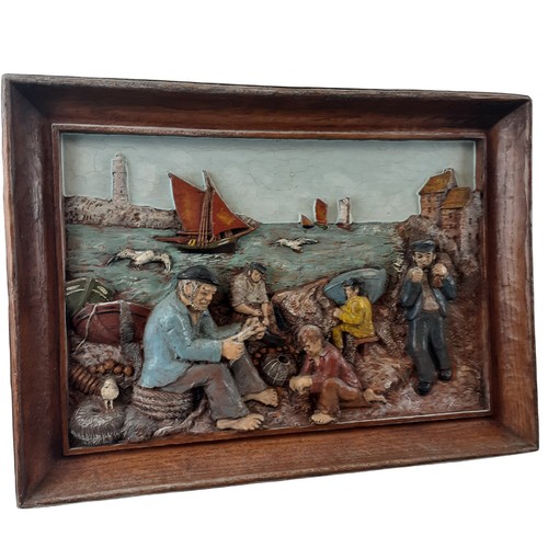 Tableau sculpture sur - , bois
