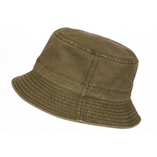 Chapeau bob kaki coton - kaki,