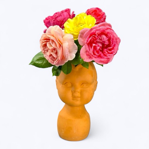 Vase cache pot tête - pot, de
