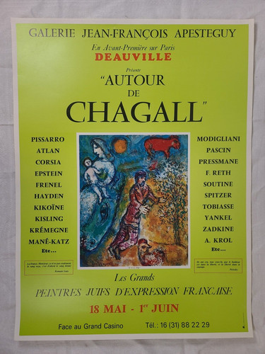 Chagall affiche vintage - chagall,