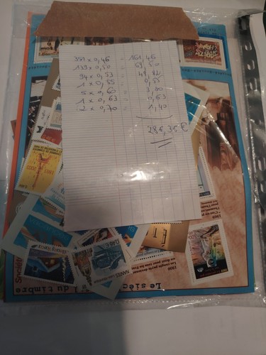 Lot timbres neufs euros - lot,