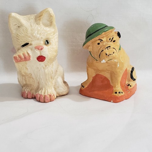 Vintage chalkware salt - salt, and