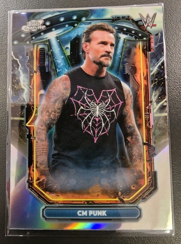 Punk wwe topps chrome - cm,