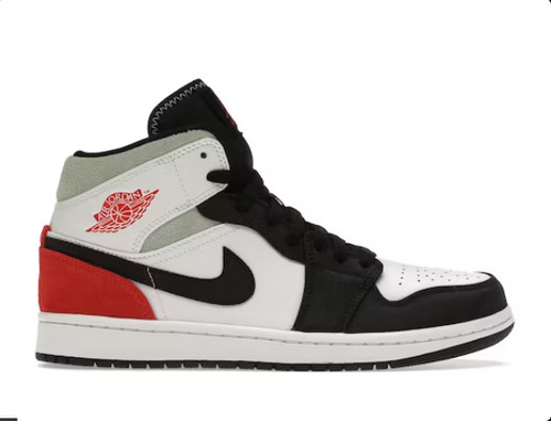 Jordan mid red - jordan, black