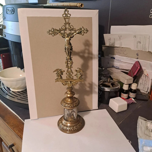 Ancien crucifix autel - de,