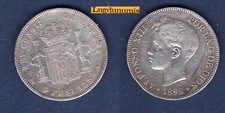 Espagne 5 Pesetas 1898 Alfonso