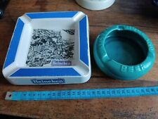 Lot Cendriers Faience Bière Beer Heineken Amstel Holland Bistrot Bar Fumeur