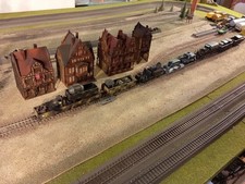 Marklin, ROCO, PIKO, etc., LOT MILITAIRE DE WAGONS ARMÉS, ÉCHELLE HO