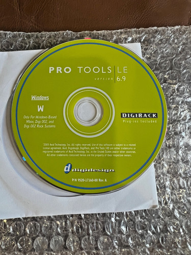 Digidesign pro tools 9 - pro, 6.9