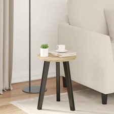 Plateau de table Bois d'ingénierie Rond Mobilier jardin Terrasse patio vidaXL vi