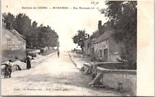 58 MYENNES - la rue nationale.