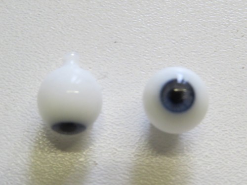 Yeux poupée ancienne bleu - ,