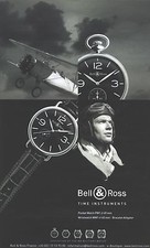 PUBLICITE ADVERTISING 2011  BELL & ROSS montre et montre gousset ( grand modèle)