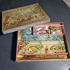 Jeu  SAUSSINE 1890  "JEU DE LA PEICHE SURPRISE "  jouet ancien