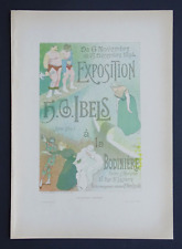 Exposition H-G IBELS Nabis Lithographie originale 1895 Les Affiches Illustrées