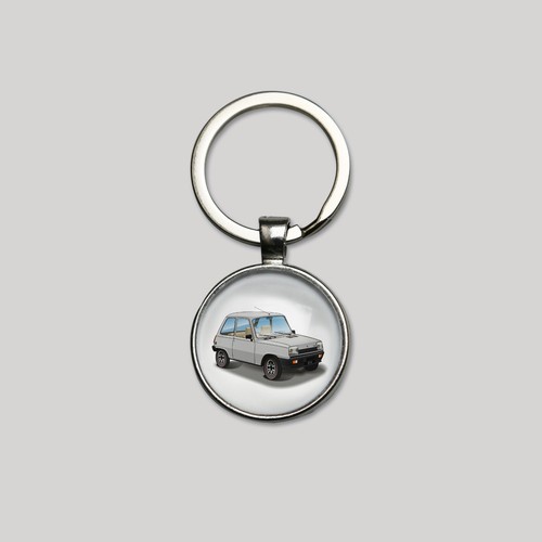Porte clés gris argent - r5,