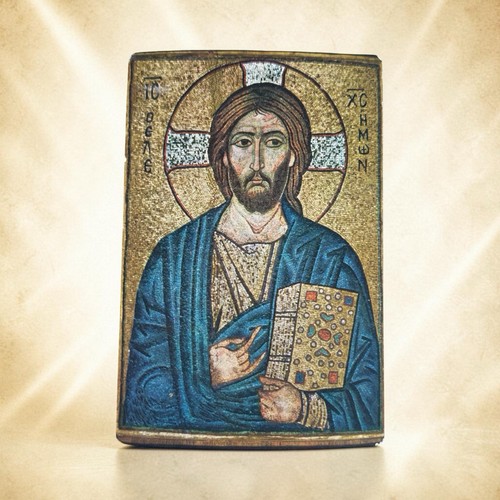 Icône byzantine christ - icône,