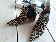 boots bottines 36 poil leopard