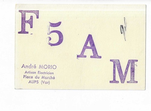 Carte qsl radio amateur - carte,