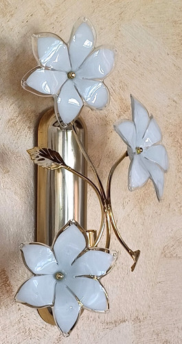 Applique murano fleurs - applique, murano,