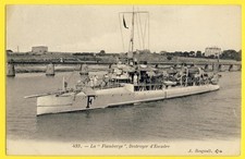 cpa BATEAU NAVIRE de GUERRE Battlecruiser DESTROYER d'ESCADRE LA FLAMBERGE Navy