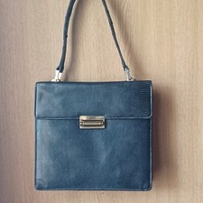 sac noir lezard effet grainé