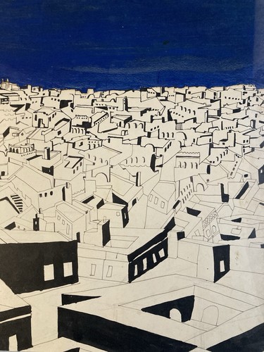 Peinture 1960 papier - peinture,