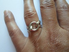 bague en argent massif, cercle