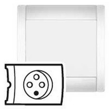 Legrand 085640 - Enjoliveur Sagane Opalis - prisinter CPL/IR, Prise 2P/2P+T