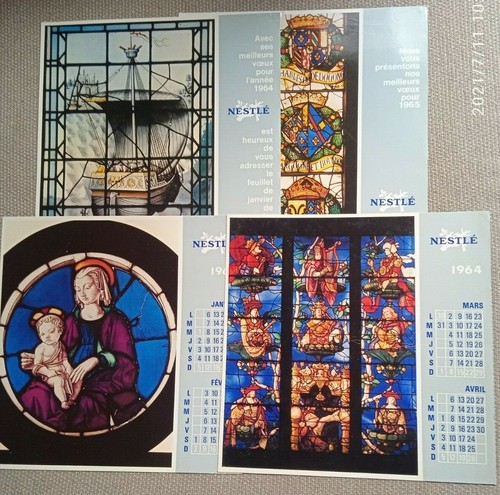 Calendrier feuilles nestlé - calendrier, en