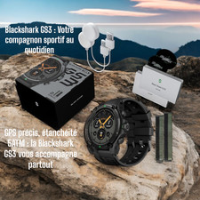 Montre intelligente, Blackshark, GS3, sport, santé, technologie, connecté;GPS