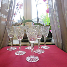 6 verre a vin rouge en cristal