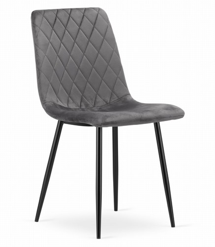 Fauteuil turin velours gris - -,