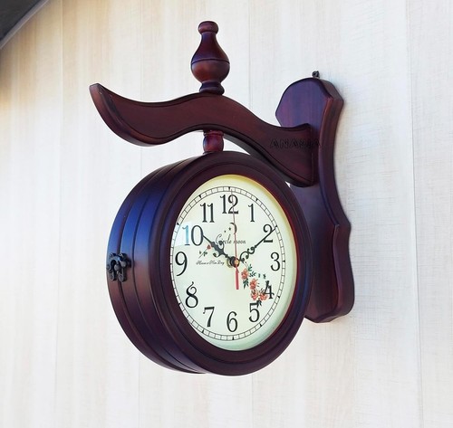 Grande horloge murale double