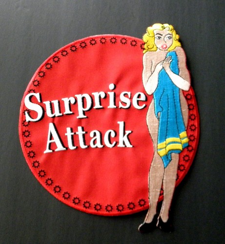 Surprise attack nose art - attack, pin