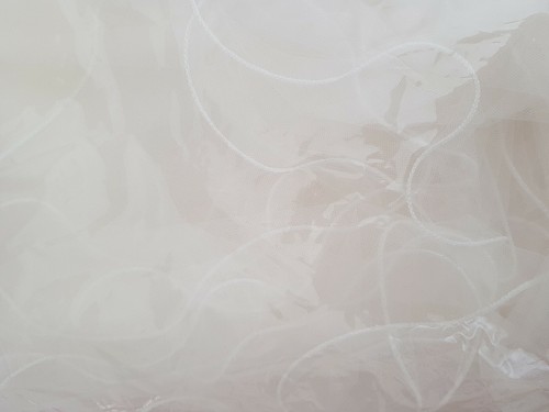 Voile mariée bordure satin
