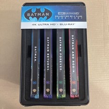 Coffret Batman 4 Films Collection 1989-1997 Edition limitée steelbook 4K