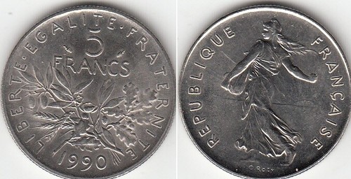 Monnaie française francs - monnaie, 5