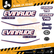 Décalcomanies adhésif Moteur hors-bord Evinrude e-tec 75 Ch - C
