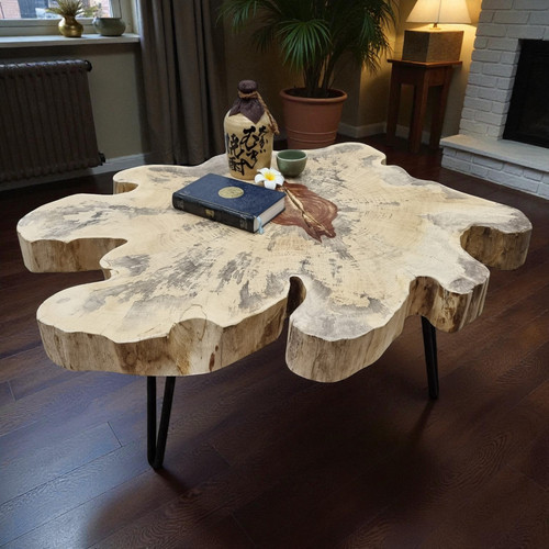 Table basse tronc - basse, tamala