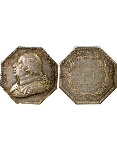 France louis xviii jeton - france,