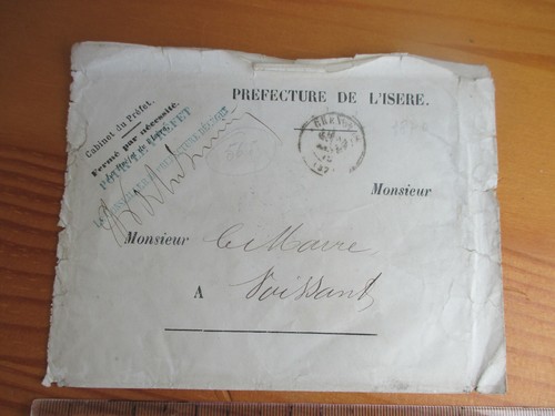 Lettre 1870 grenoble - 38,