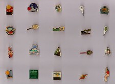 pin's tennis divers / club, tournoi, raquette... (époxy) au choix