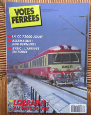 Voies Ferrees N°63 janvier 91 SNCF Sybic Lorraine Jura Simplon voitures mesures
