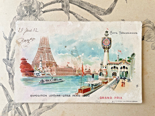 Ancienne carte transparente - ancienne,