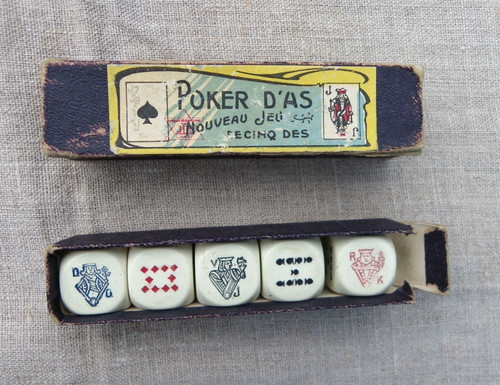 Jeu ancien poker - -,